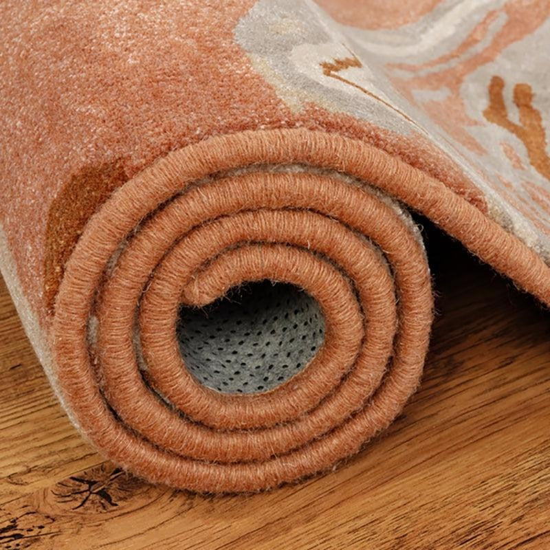 Ala Hand Tufted Abstract Wool & Nylon Carpet - Rust Brown media 6