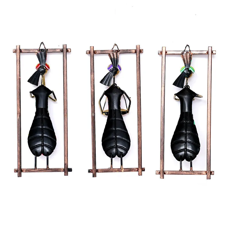 Ethnik Forms Iron Wall Accent - Set Of Three media 4