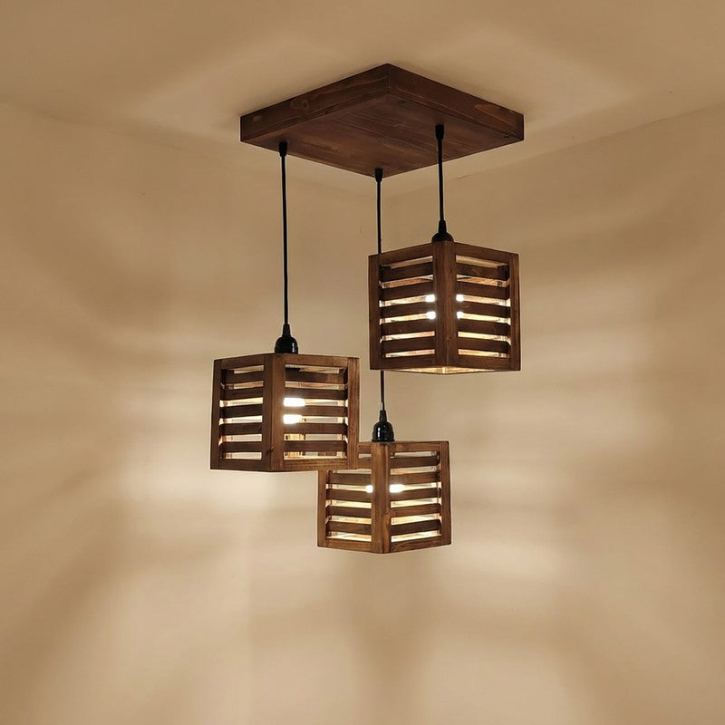 Ankaa Cluster Wooden Ceiling Lamp media 5