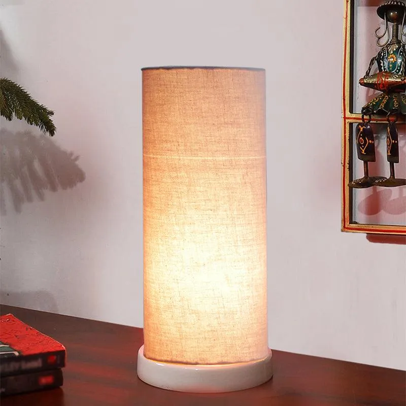 Esto Tower Wooden Table Lamp - Grey media 1