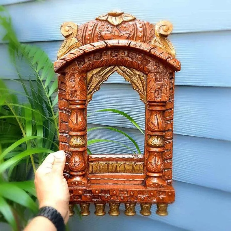 Ijala Jharokha Wooden Wall Accent media 1