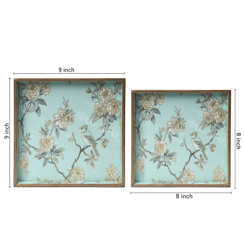 Chroma Floral Serving Tray - Set Of Two media 5