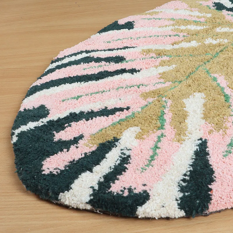 Monsterosa Poly Cotton Bath Mat- Pink media 4
