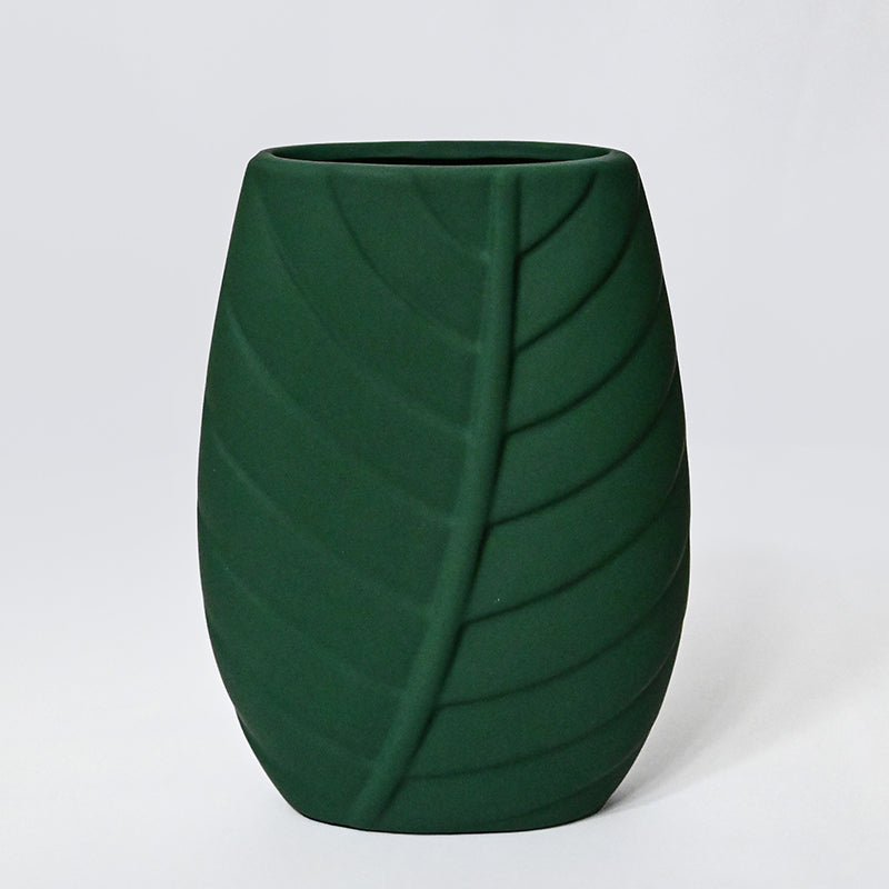 Emira Ceramic Vase - Dark Green media 6