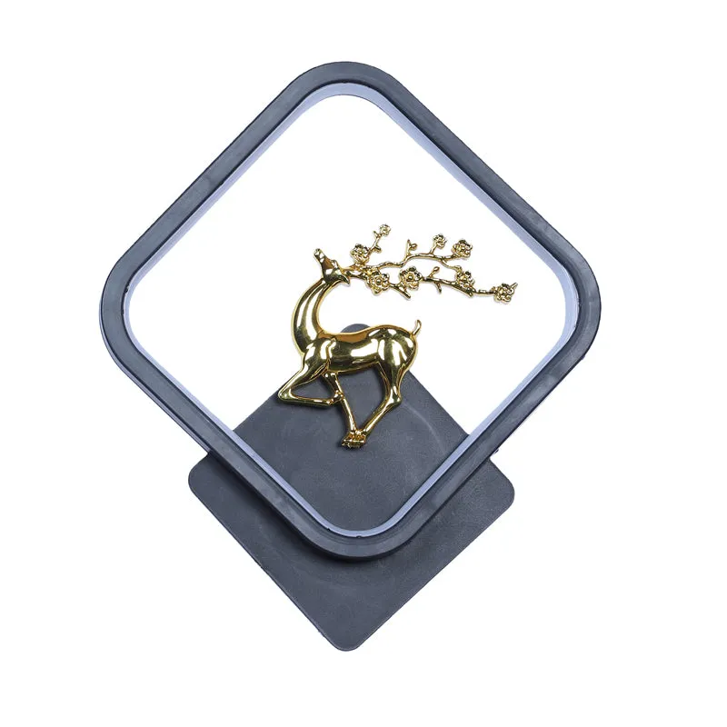 Stag Black Iron Wall Lamp media 7