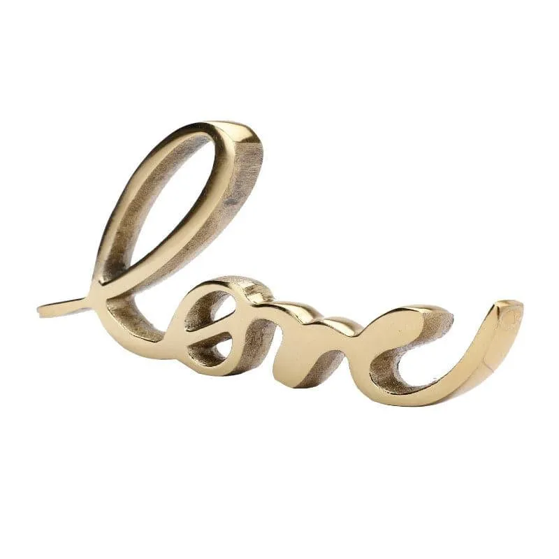 Love Lore Typography Showpiece - Gold media 5