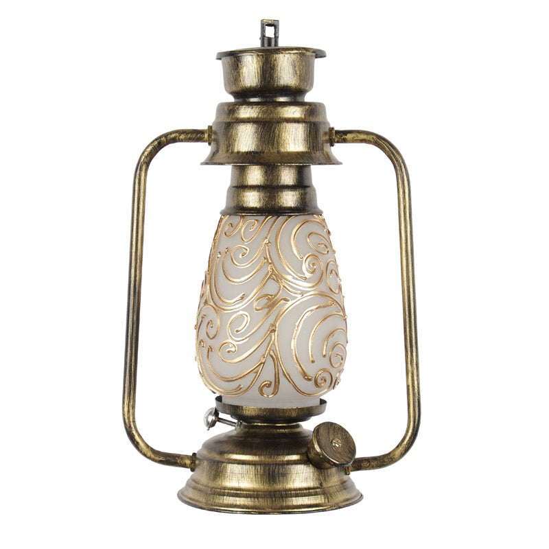 Saagar Mosaic Lantern Iron Wall Lamp - Gold media 5