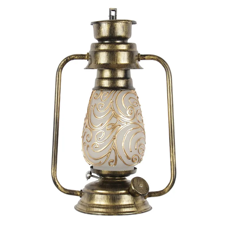Saagar Mosaic Lantern Iron Wall Lamp - Gold media 5