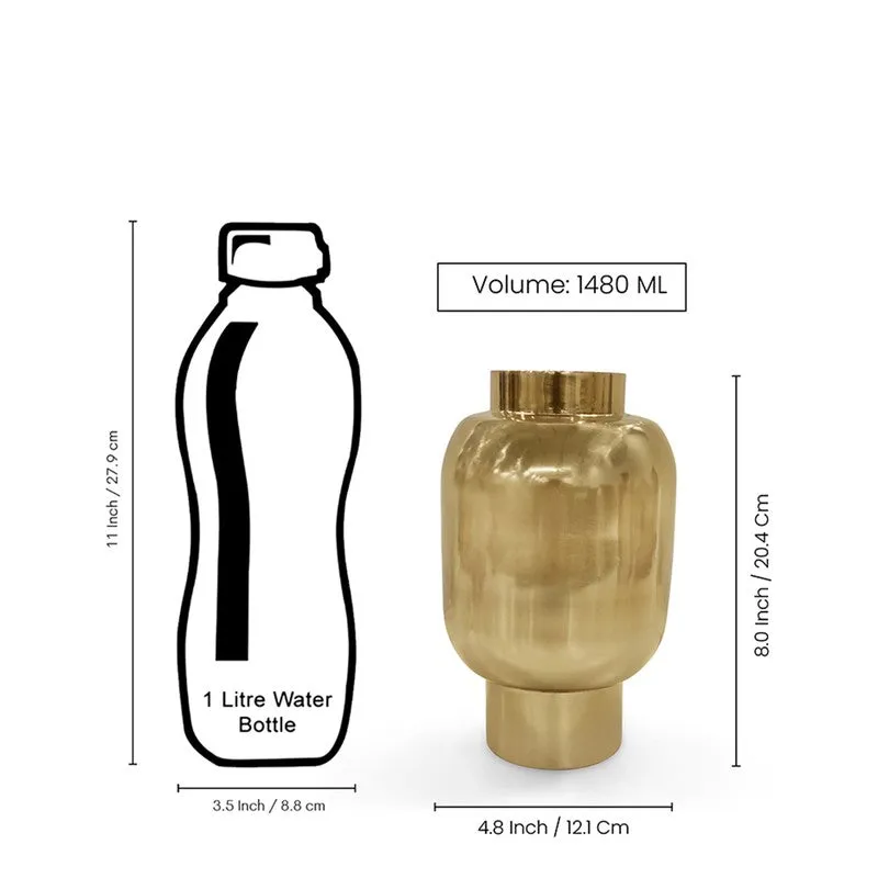 Lumira Iron Vase - Gold media 9