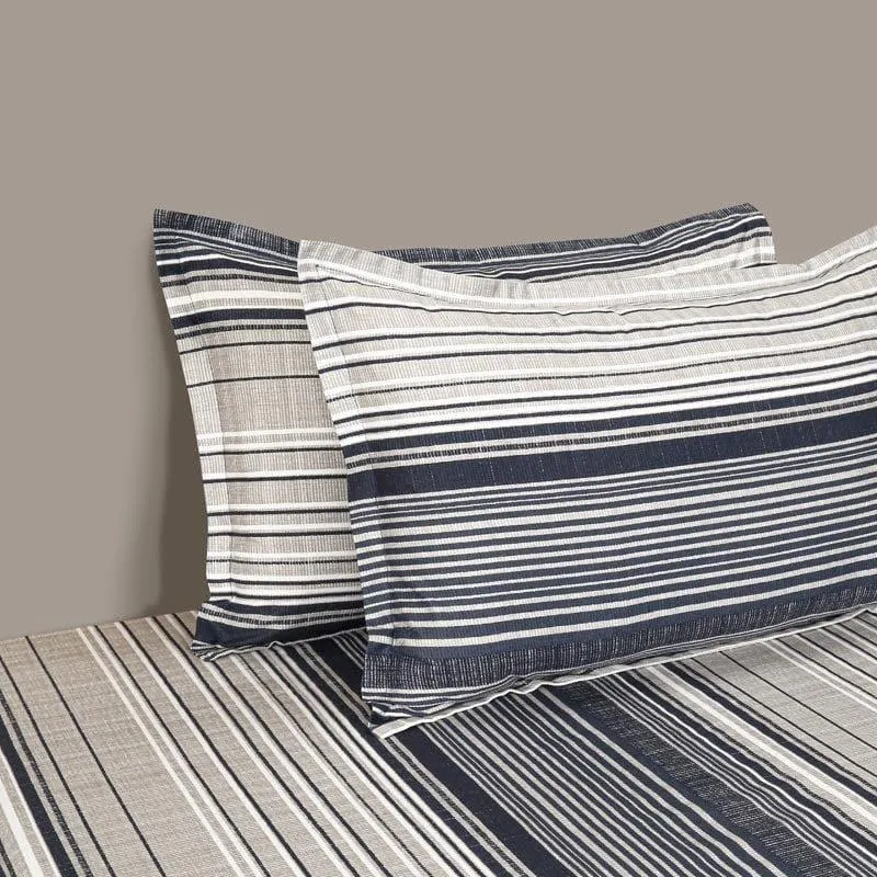 Swayam Virika Striped Cotton Bedsheet - 200 TC media 3