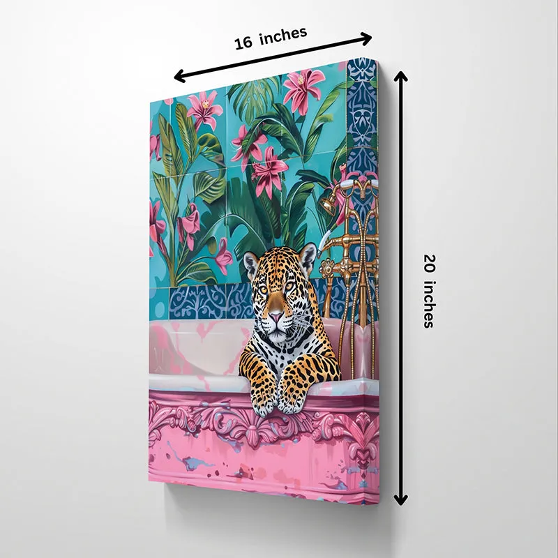 Tropical Prowler Wall Painting - Set Of Two media 5