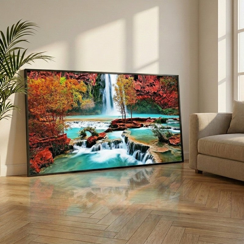 Tranquil Forest Canvas Wall Painting With Frame