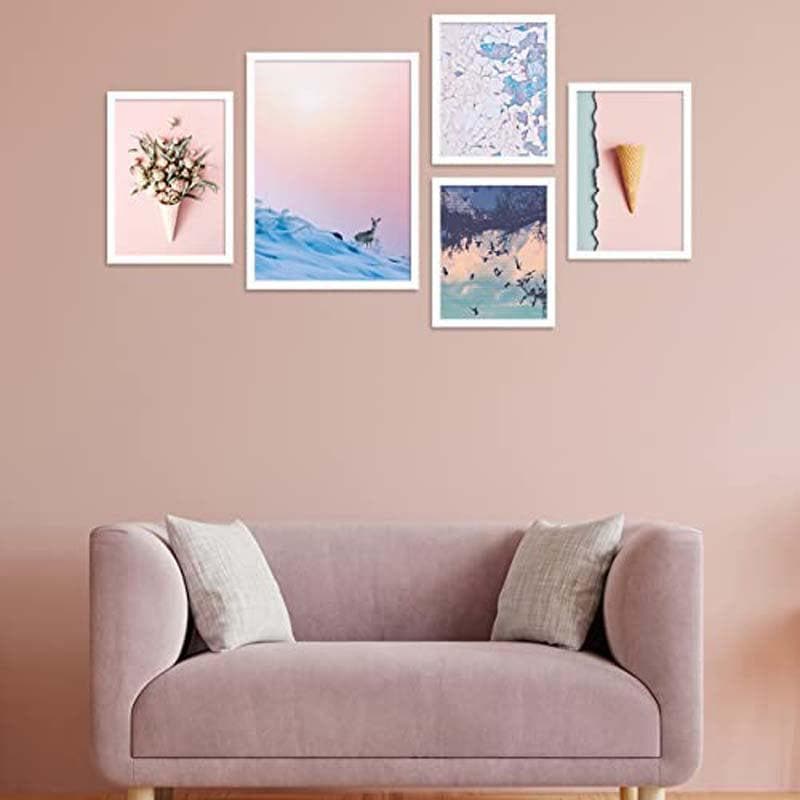 Pastel Nature Wall Art - Set Of Five
