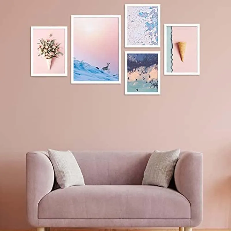 Pastel Nature Wall Art - Set Of Five media 1