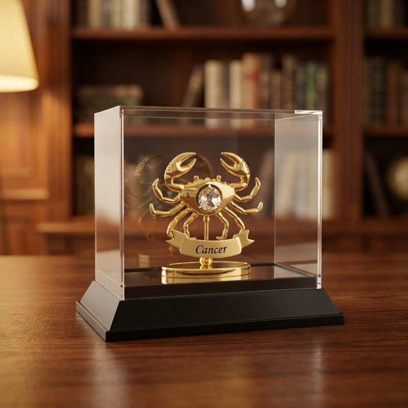 Golden Crab 24K Gold Plated Mild Steel Showpiece