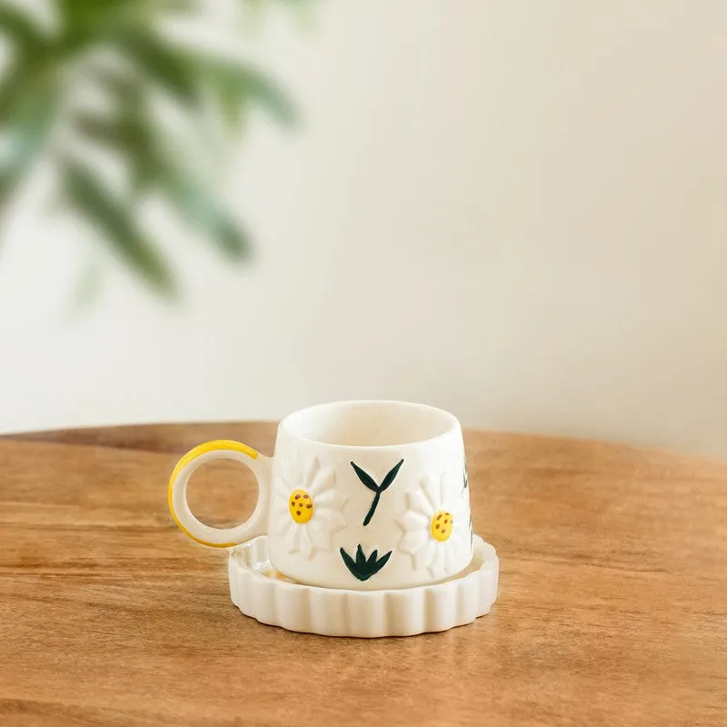 Floral Bloom Cup & Saucer - 310 ML media 1
