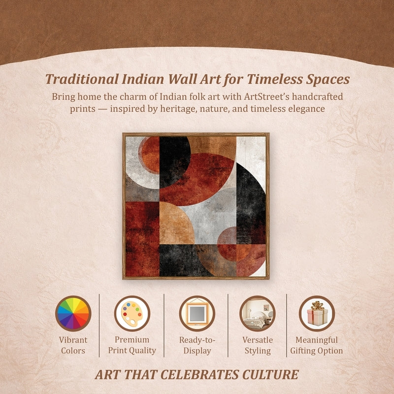 Geometry Roots Canvas Wall Art With Frame media 5