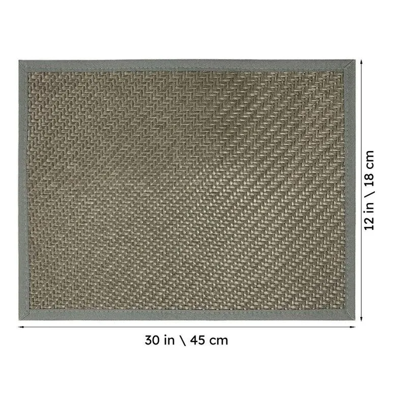 Rustayne Grey Rectangle PVC Table Mats - Set Of Four media 6