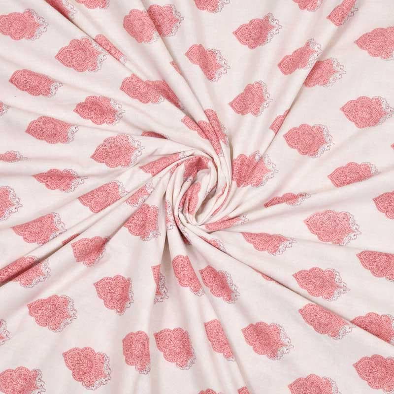 Floral Riyad Printed Pink Cotton Dohar media 4