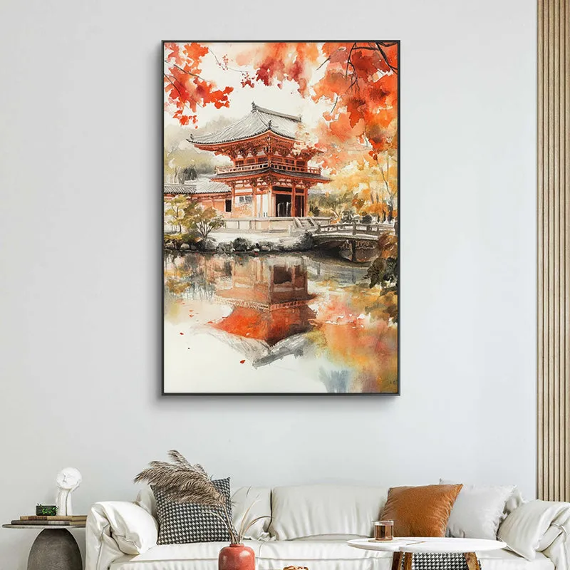 Geisha Gardens Wall Painting media 3