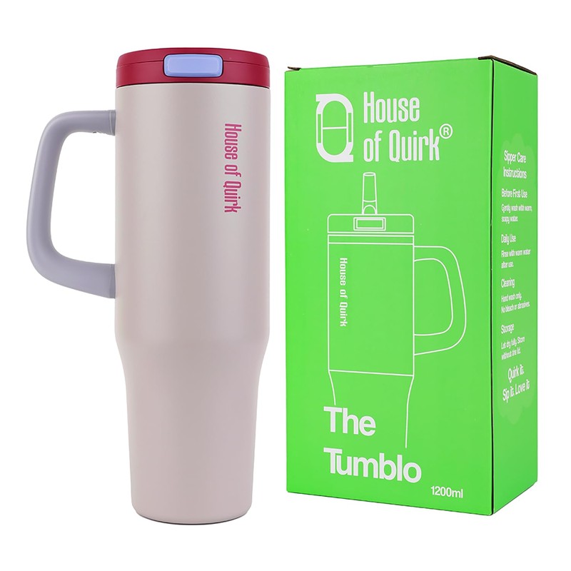 AuraGrip Stainless Steel Tumbler (1200 ML) - Grey media 4