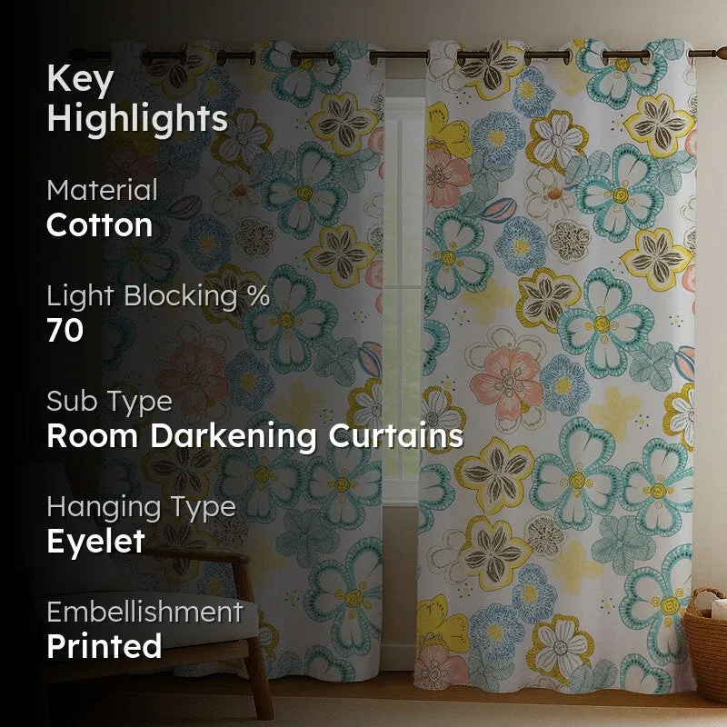 Springveil Cotton Curtains - Set Of Two media 2