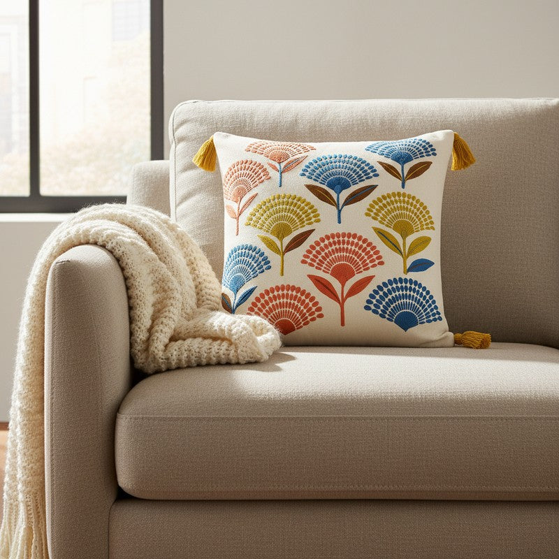 Bloom Gallery Embroidered cushion cover