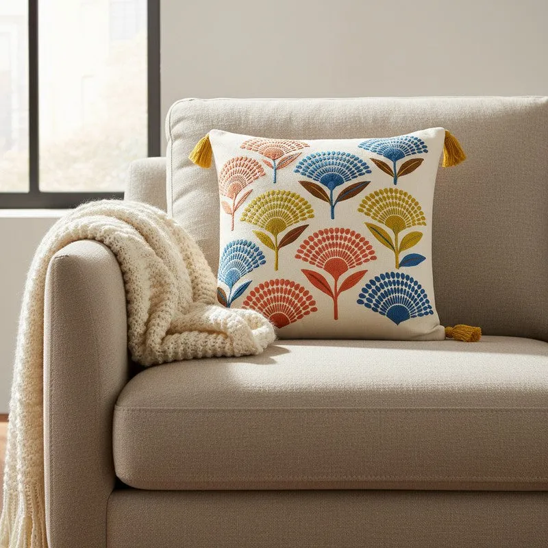 Bloom Gallery Embroidered cushion cover media 1