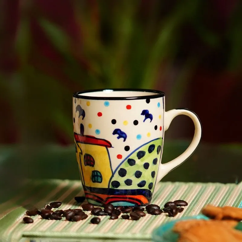 Ceramic Ceramic Coffee Mug (300 mL) - Multicolor media 1