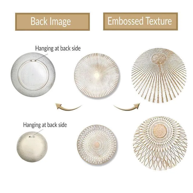 Sinoya Decorative MDF Wall Plates (White) - Set Of Two media 5