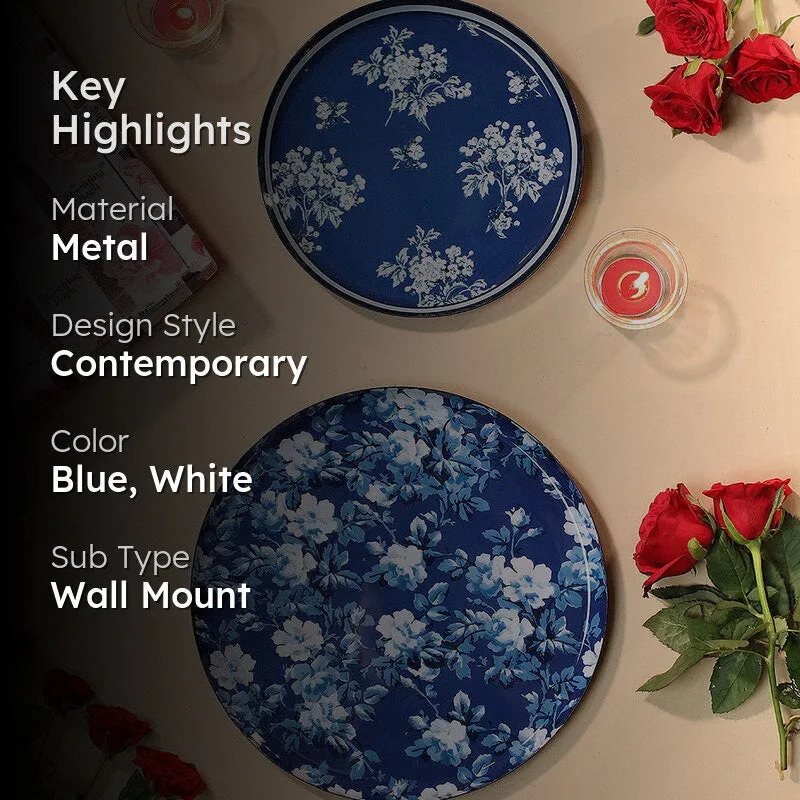 Florazure Metal Wall Plates - Set Of Two media 2