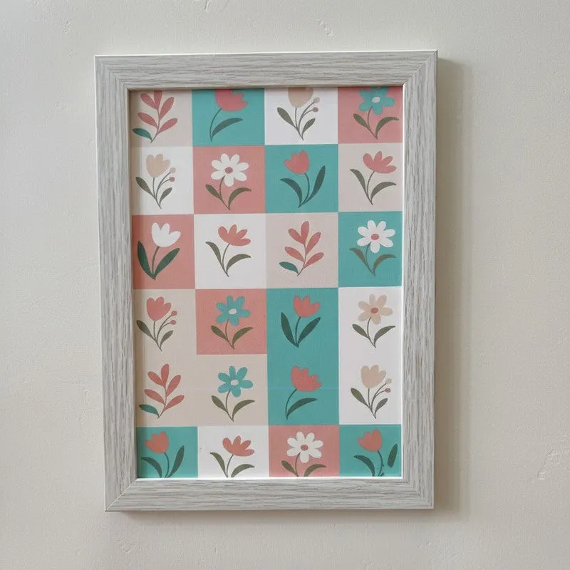 Chic Pastel Wall Painting With Frame - Set Of Three media 5