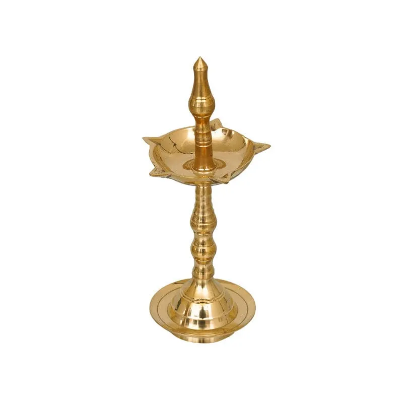 Manora Gold Finish Brass Diya media 3