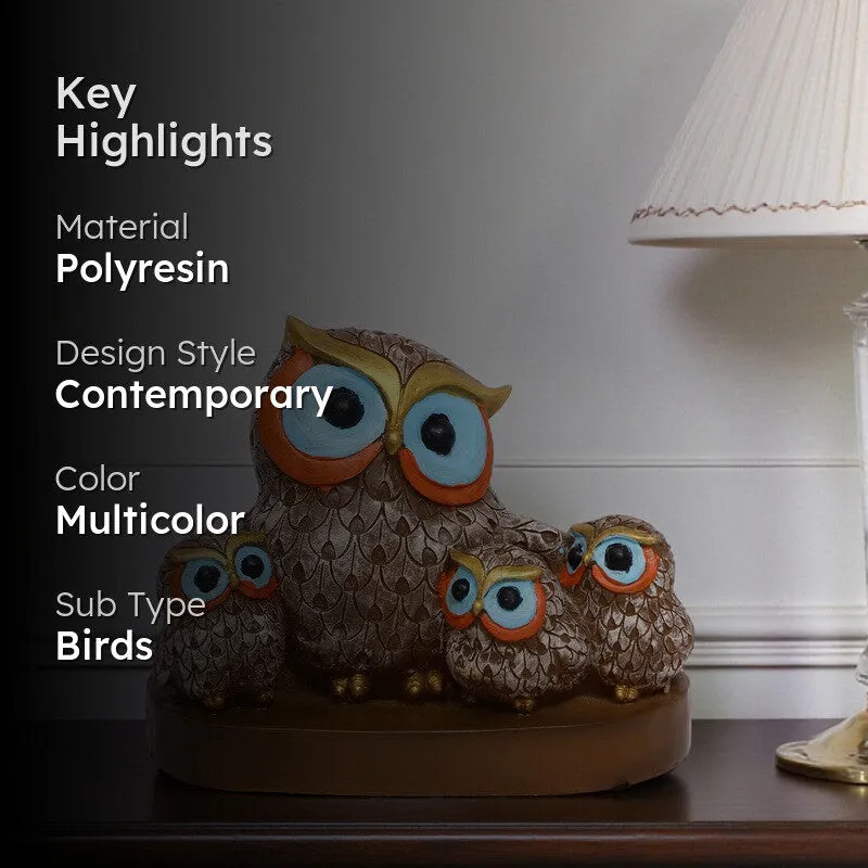 Night Watch Owl Polyresin Showpiece media 2