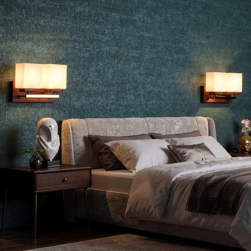 Chyra Duo Wooden Wall Lamp media 5