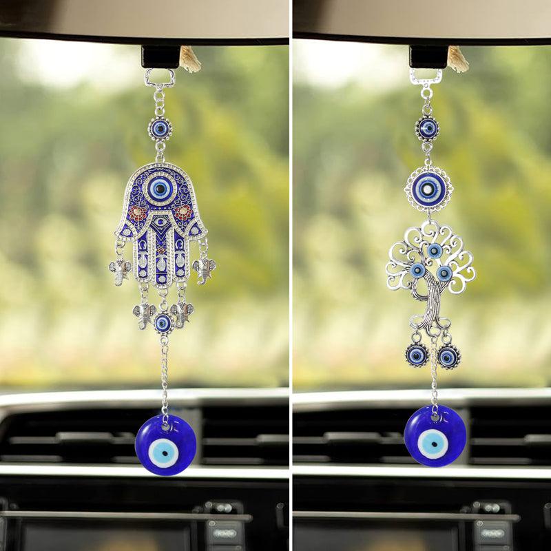 Tree Of Life & Hamsa Palm Evil Eye Metal Wall Accent - Set Of Two media 4