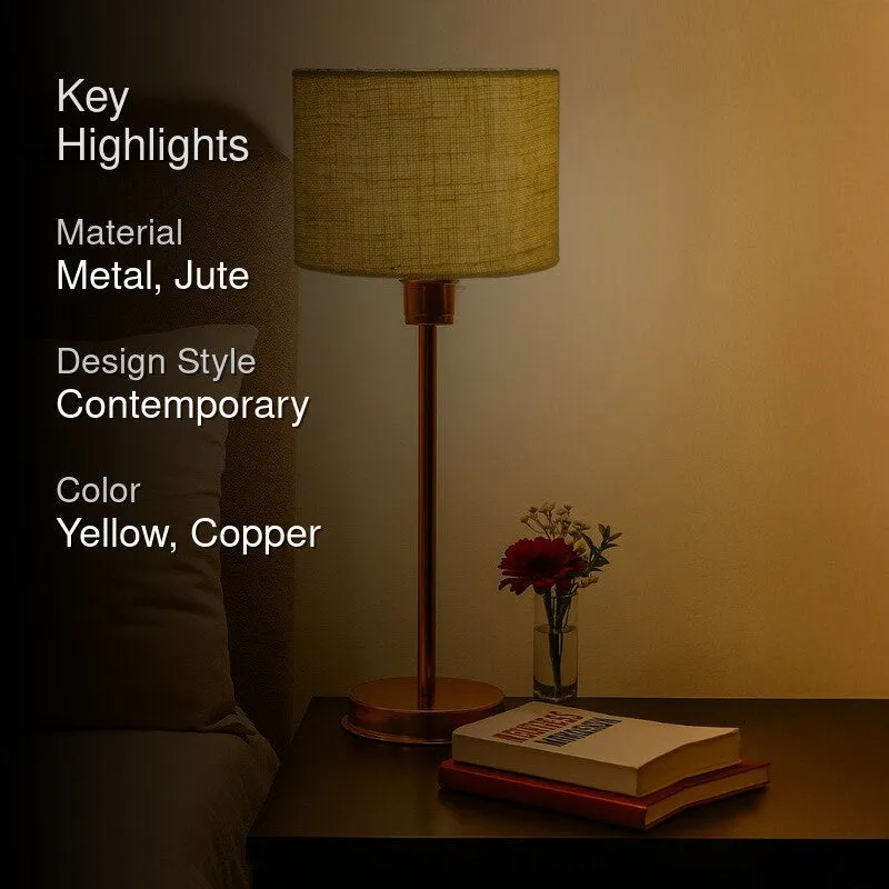Kavira Myro Metal Table Lamp - Yellow media 2