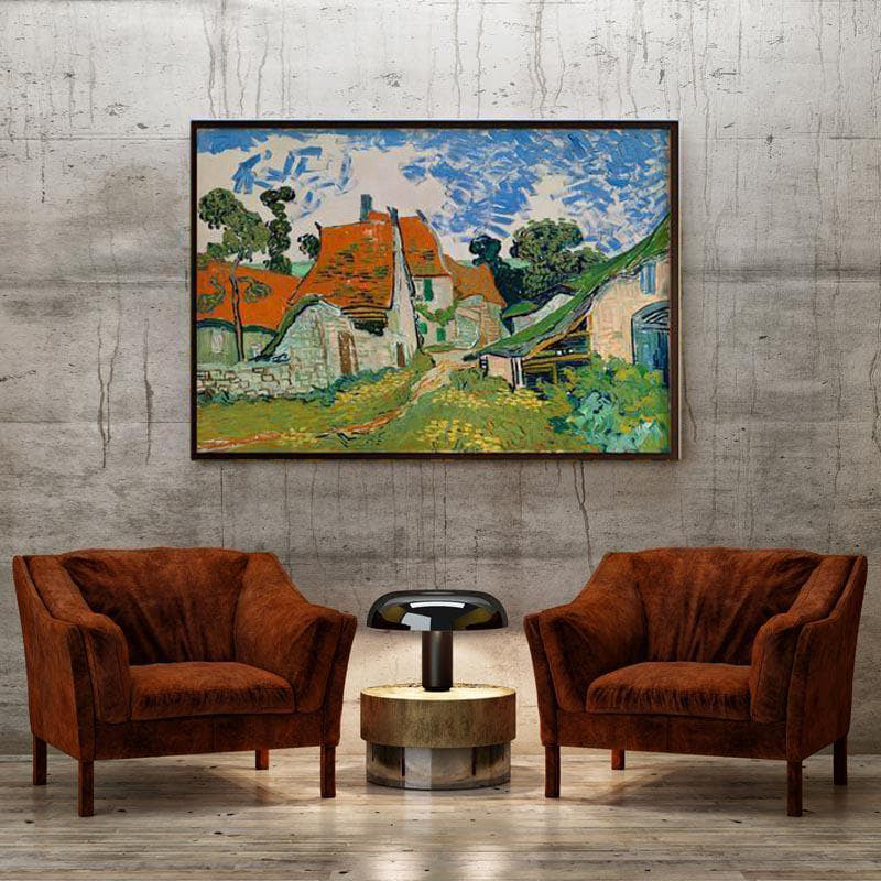 Street In Auvers Sur-Oise By Vincent Van Gogh - Black Frame media 4