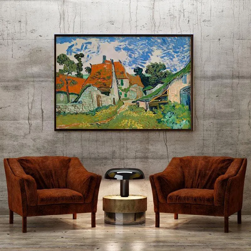 Street In Auvers Sur-Oise By Vincent Van Gogh - Black Frame media 4