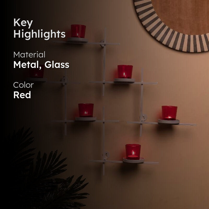 Terra Luminaire Votive Trio (Red) - Set Of Two media 2