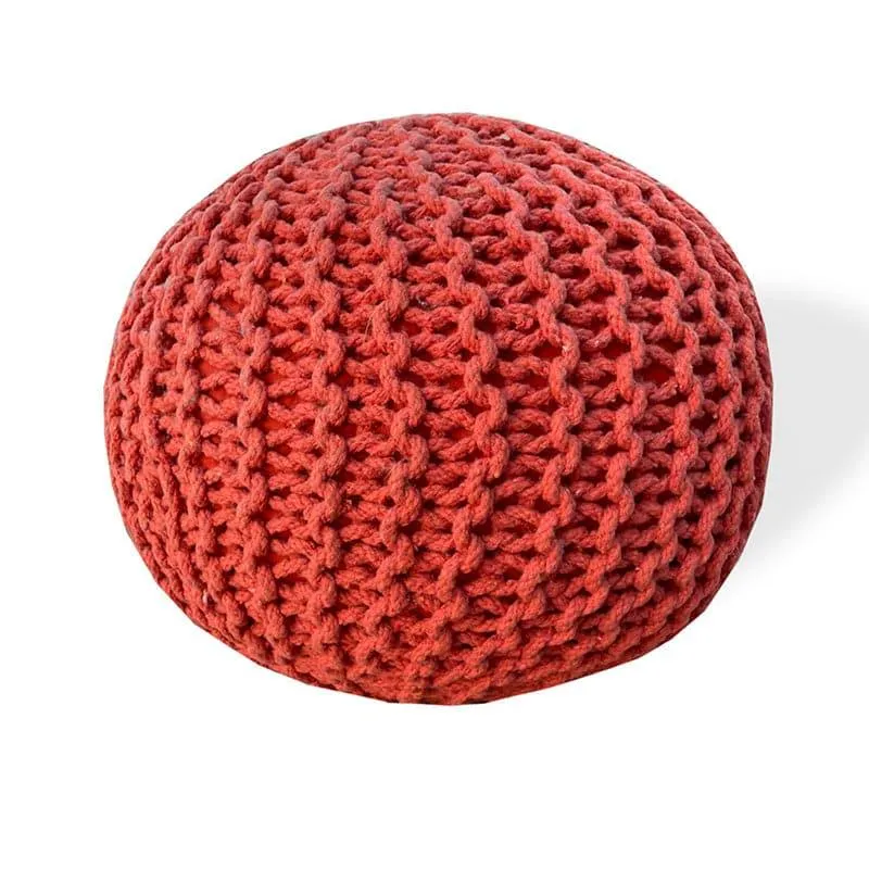 Cuna Cotton Pouffe - Orange media 3