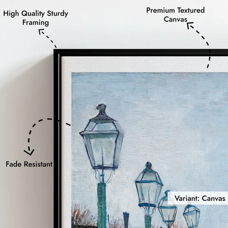 Terrace and Observation Deck Vincent Archival Canvas Wall Painting - Black Frame media 7