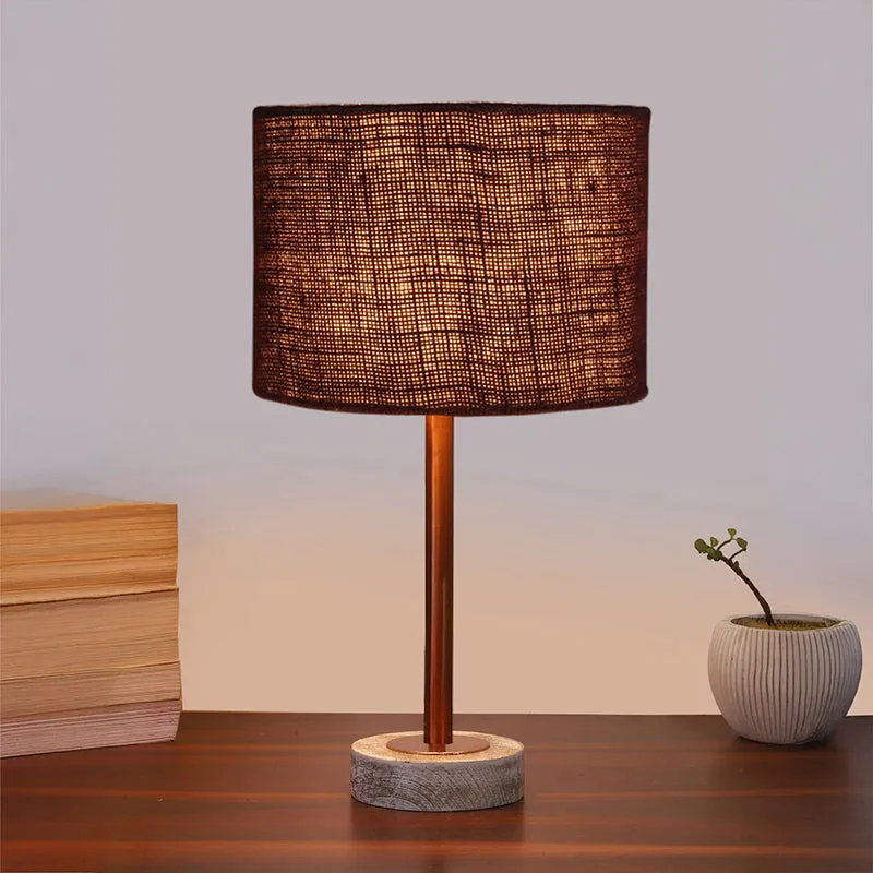 Sienna I Rodin Wooden Table Lamp - Brown,Copper,White media 2