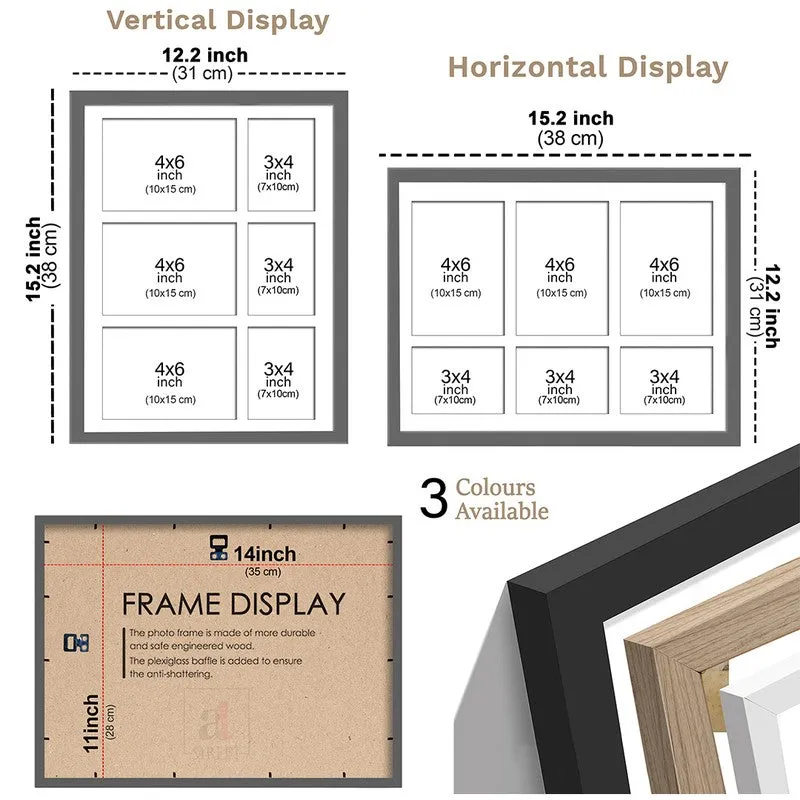Timera Collage Photo Frame - White media 5
