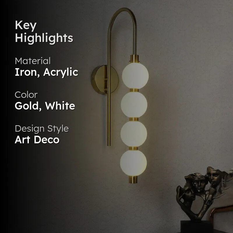 Zoryra Iron & Acrylic Wall Lamp media 2