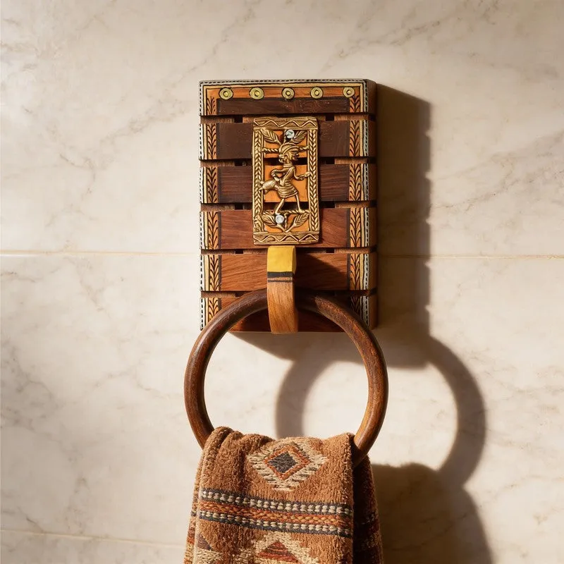 Tana Wood Towel Hanger media 1