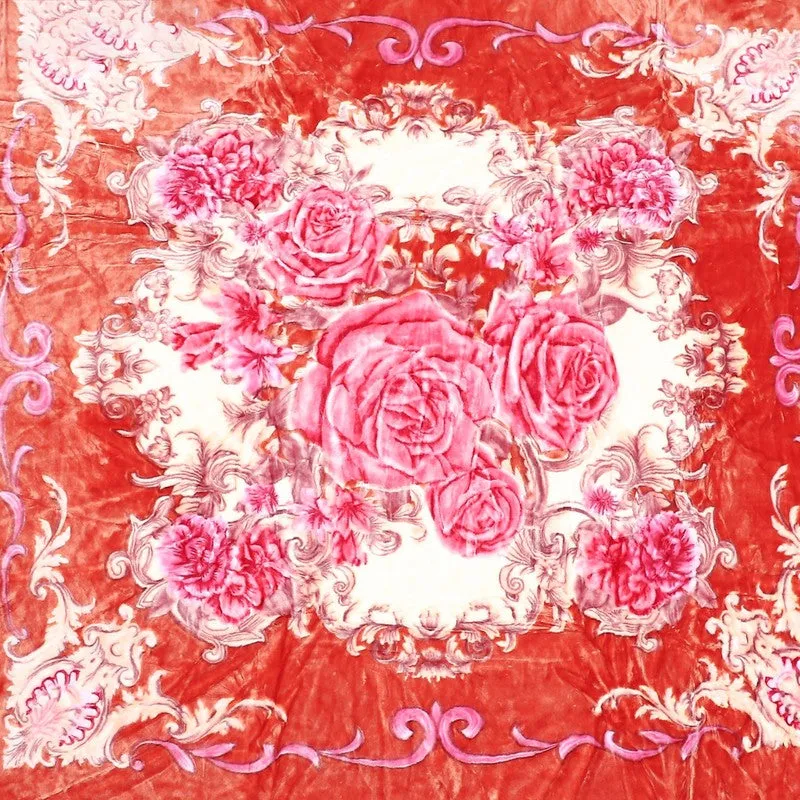 Monte Carlo Crimson Cascade Blanket (Orange)- 950 GSM media 6