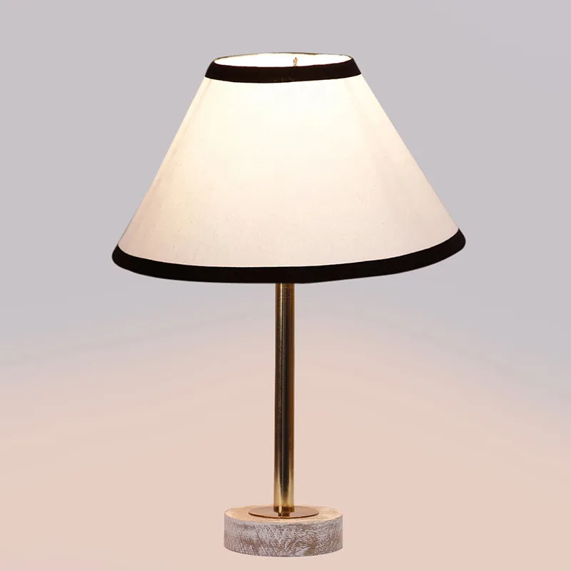 Cotin II Stripe Rodin Wooden Table Lamp - White,Gold,Black media 5