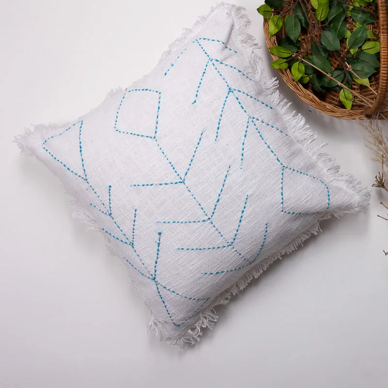 Thread Glyph III Embroidered Cushion Cover media 5