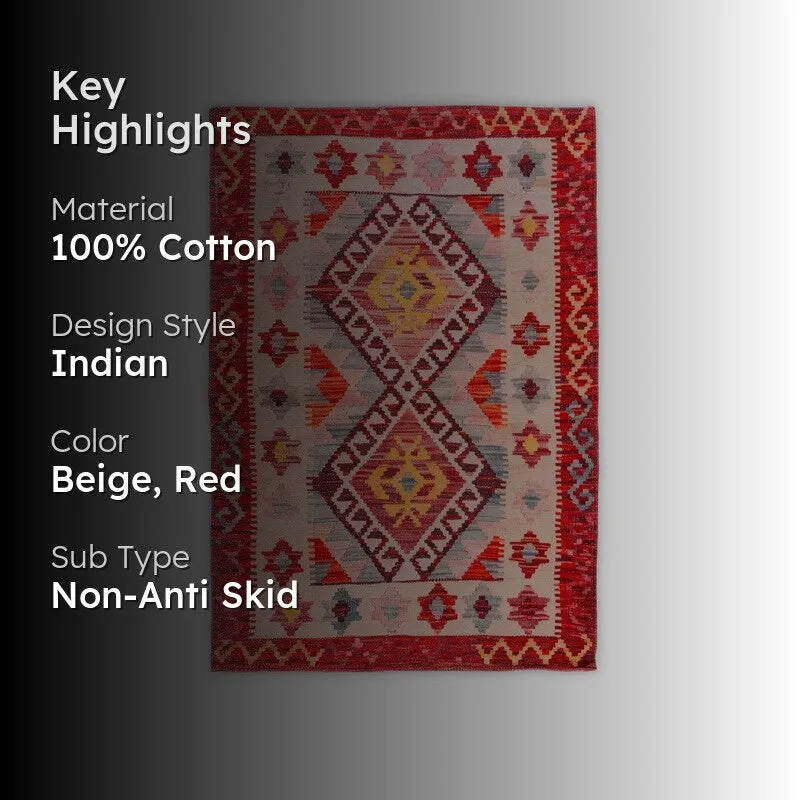 Pattern Play Cotton Hand Woven Cotton Rug media 2